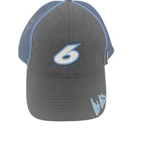 Mark Martin Roush Racing 6 Team Caliber Black Blue Mesh Trucker Hat Men